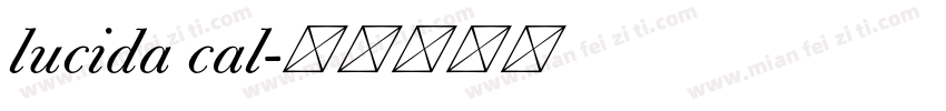 lucida cal字体转换
